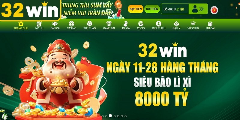 Các khuyến mãi hấp dẫn khi nạp tiền tại 32WIN thành công